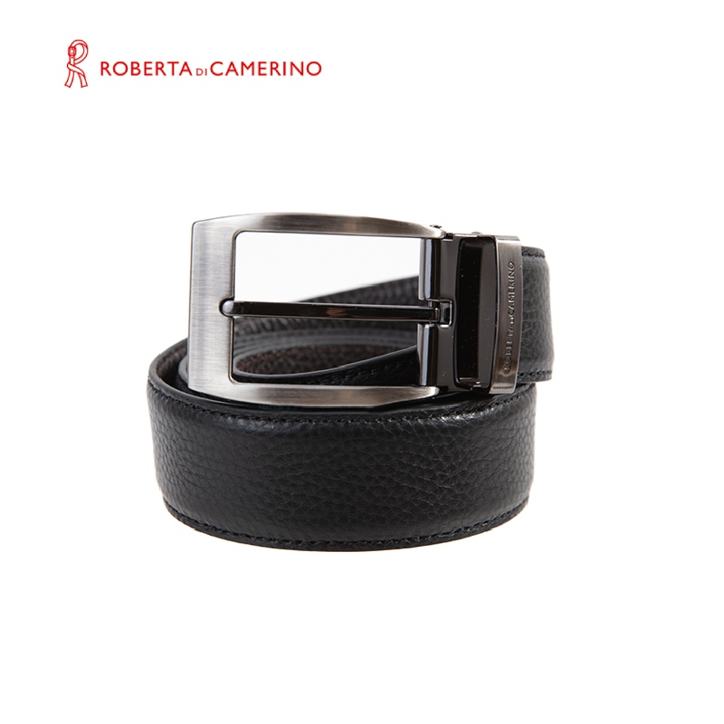 【Roberta di Camerino】頭層牛皮 - GRAIN 針扣皮帶 - 29(050R-929-01 29)✿30B001